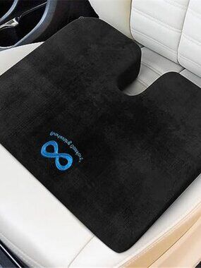 Car Seat Cushion Memory Foam Driver Booster Sciatica Relief Office Chair Pad